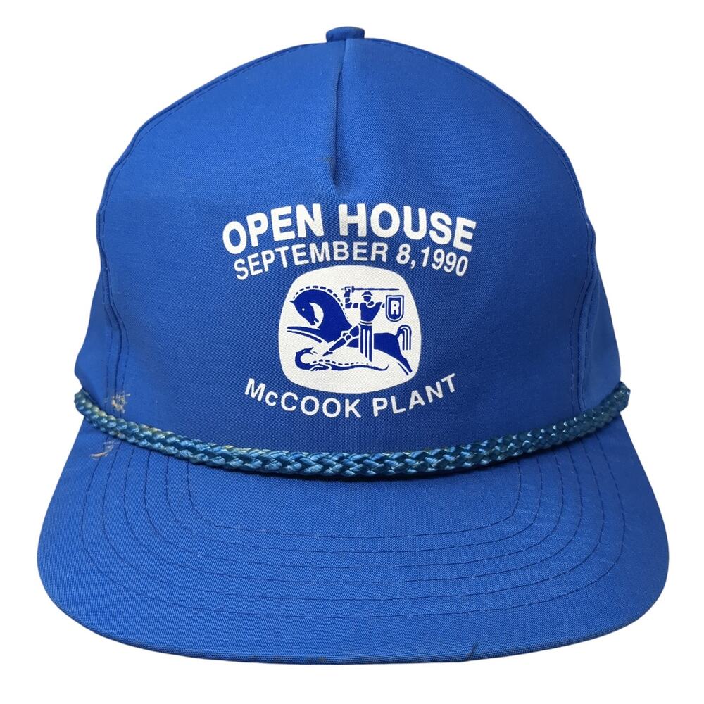 Open House September 8, 1990 Snapback Rope Hat Blue One Size Outdoor